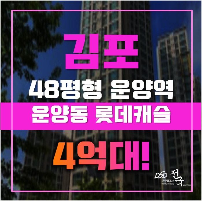 김포아파트경매 운양동 한강신도시 운양동롯데캐슬 48평형 4억대 매매 김포아파트경매 운양동 한강신도시 운양동롯데캐슬 48평형 4억대 매매