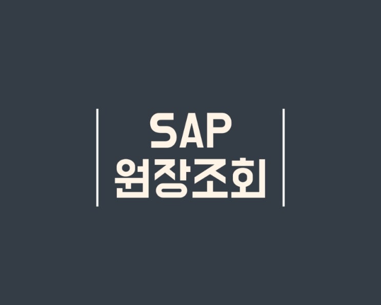  ERP SAP 회계 원장 조회 방법 FAGLL03