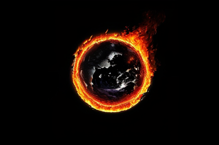 [Ai Greem] 환경 오염 192: 불타는 지구 무료 이미지