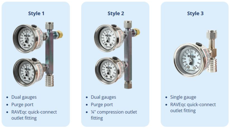  레스텍 토양가스 샘플러 / Restek Soil Gas Samplers  / 듀얼 or 싱글 게이지 / Dual or Singe Gauge