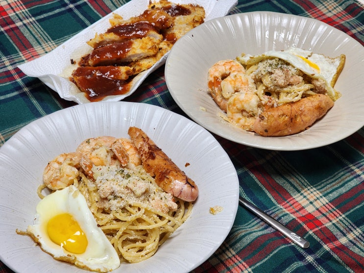  명란새우파스타 레시피 - 감칠맛이 인상적인 해산물 오일 파스타