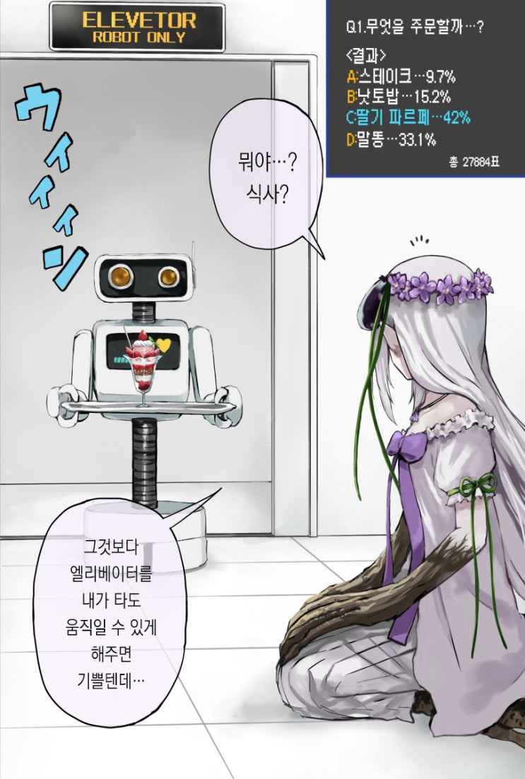 설문 기능으로 가지무스메를 육성하자 Q2~6 - [오리지널 만화][웹코믹]