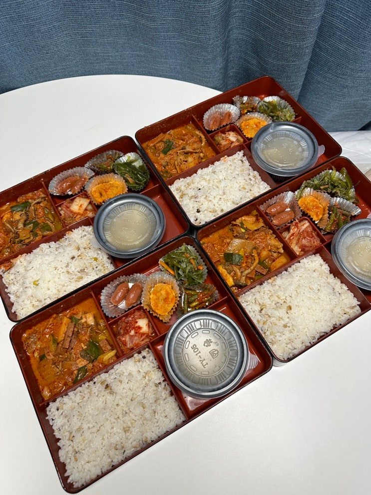  수원 도시락 배달 식단표 확인해보세요!