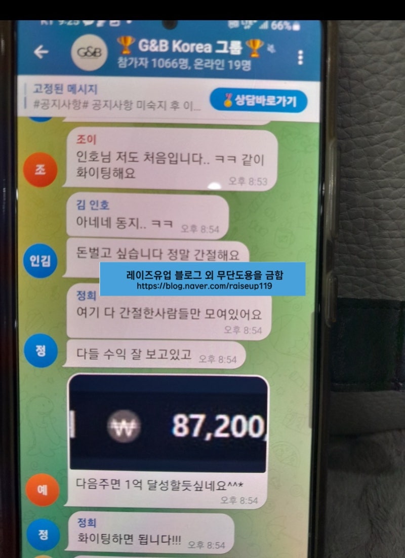 불법문자 연재시리즈) G&B korea 김프로 윤프로 지수 선물거래 모집문자 : 네이버 블로그