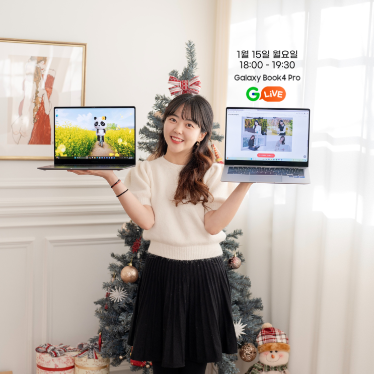 1월 15일 6시, 삼성 갤럭시북4 론칭 G마켓 앵콜 라이브 진행