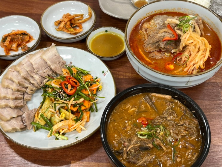  [제주여행] 제주 공항 부근 맛집 용두네해장국 우무접짝뼈국