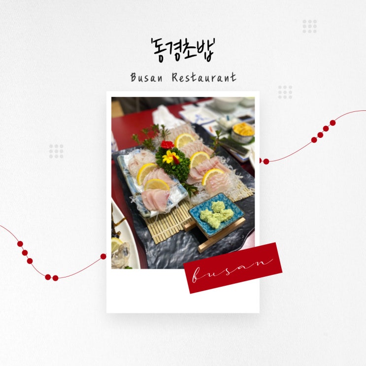 [부산 맛집] 전통적 분위기의 룸에서 즐기는 푸짐한 정통 일식 코스 요리 ‘동경초밥’