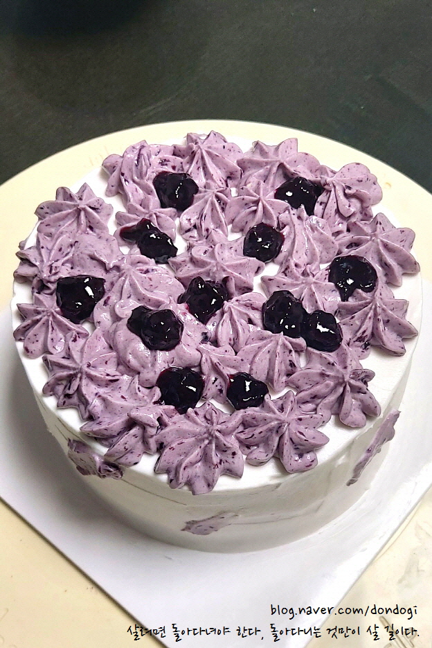  블루베리 케이크(Blueberry cake) - 맛과 영양은 최고지만 예술성은 꽝