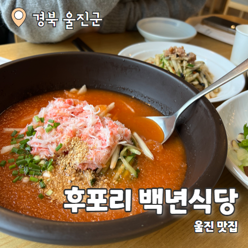  후포리 백년식당 : 울진맛집 홍게코스요리 내돈내산 후기