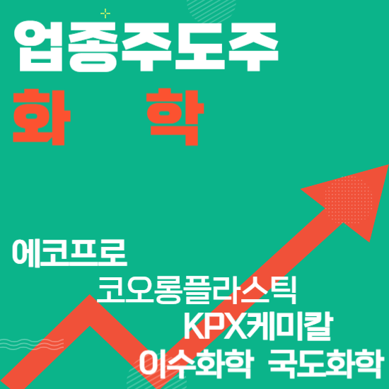  업종주도주 - 화학(에코프로,코오롱플라스틱,KPX케미칼,이수화학,국도화학)주도주식 주가 분석 및 미래 투자 전망