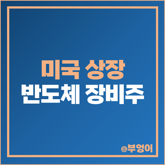 반도체 장비 관련주 미국 상장 주식 반도체주 장비주 ASML 주가