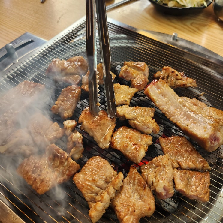  김해 장유 율하 고깃집 삼초 갈비 가족 외식하기 좋은 곳
