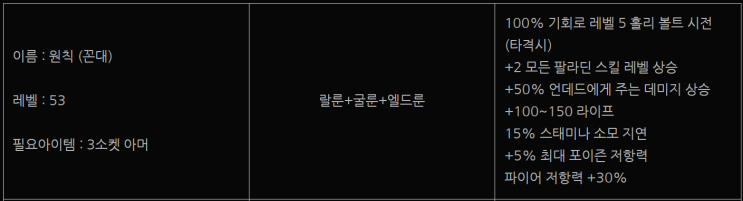  래더5 - 원칙 룬워드 아무도 안씀ㅋㅋ