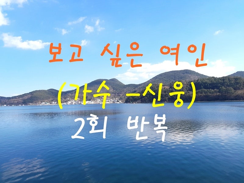 신웅 - 보고 싶은 여인 노래 / 배우기 / 가사 (원곡 현철)