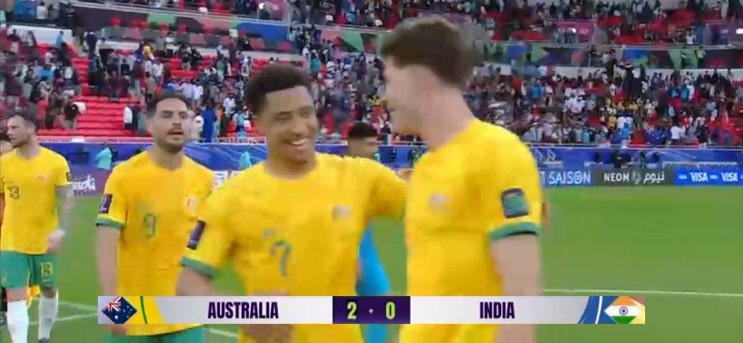  2024 AFC 아시안컵 B조 1차전 호주 vs 인도