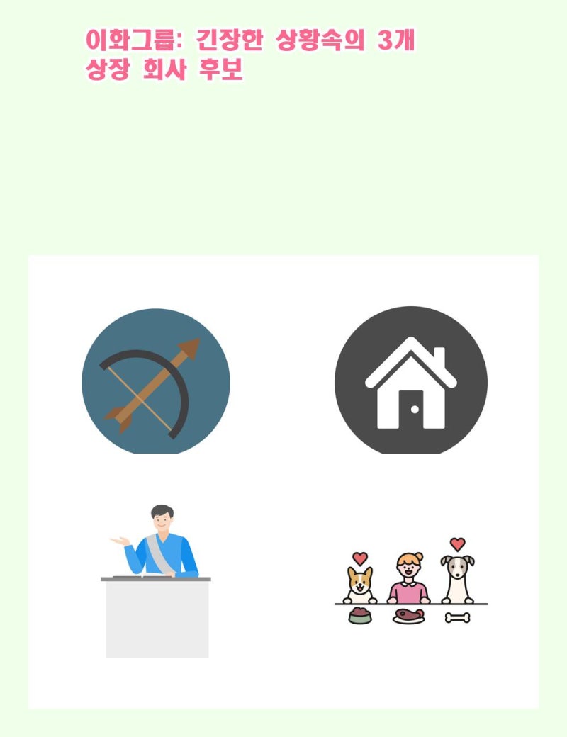 이화그룹: 긴장한 상황속의 3개 상장 회사 후보 : 네이버 블로그