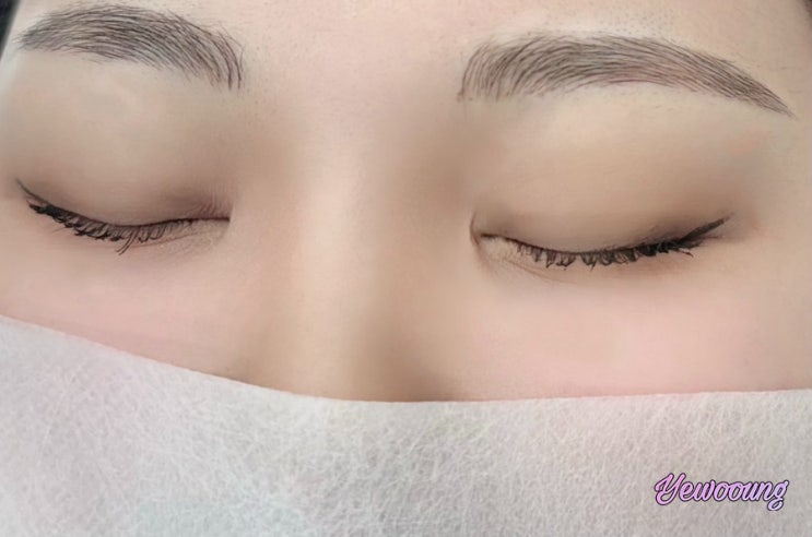  수지 광교 미작뷰티 상현점 세미아치 자연눈썹 성공 후기 및 관리방법