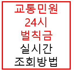 교통<b>민원</b><b>24시</b> 앱으로 벌칙금 실시간 조회 방법