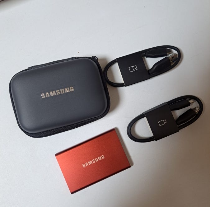 삼성전자 외장 SSD T7 사용 후기 삼성전자 외장 SSD T7 사용 후기