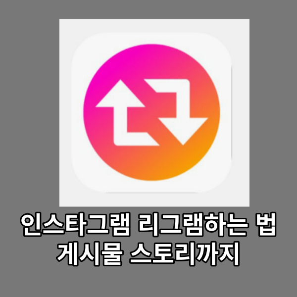 인스타그램 리그램하는 법, 게시물 스토리까지