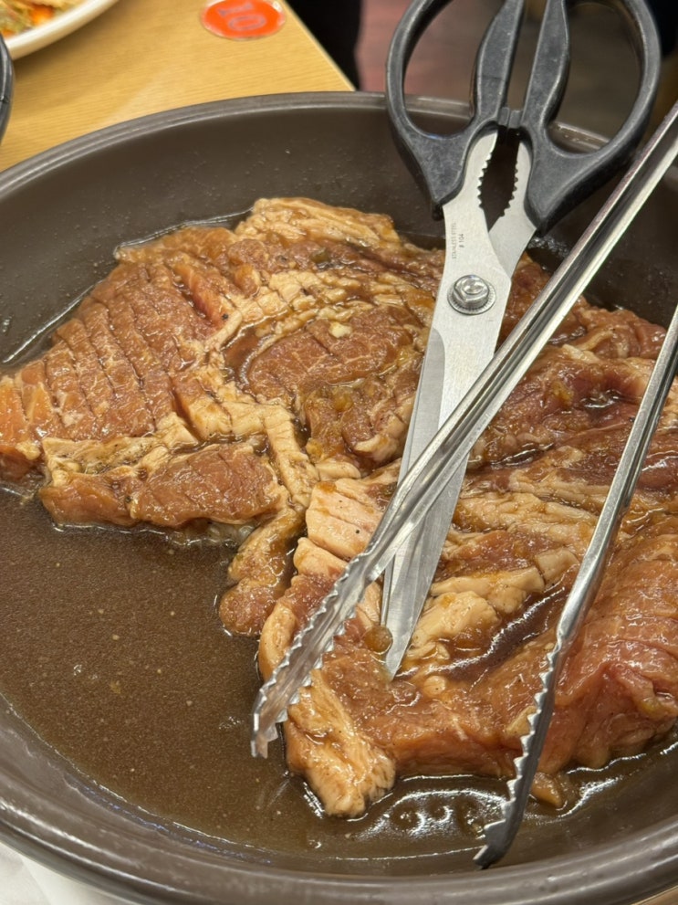  [모란 | 정원숯불한우] 촉촉한 돼지갈비 맛집