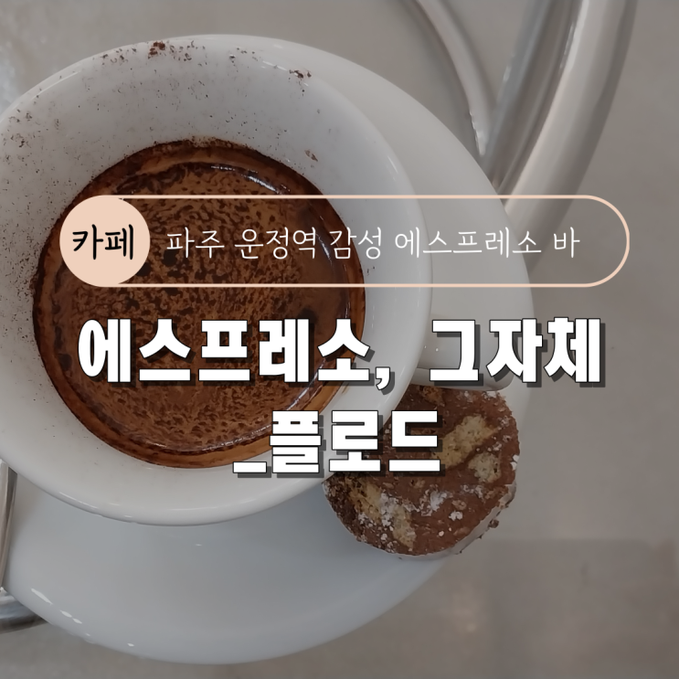  [파주 운정역 감성 카페/커피 맛집] 에스프레소 그자체_플로드
