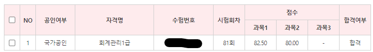 회계관리 1급 독학 취득 후기