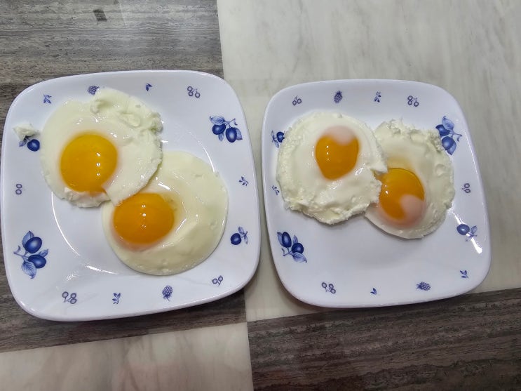  [전자렌지] 기름없이 반숙 계란후라이 만들기 :)