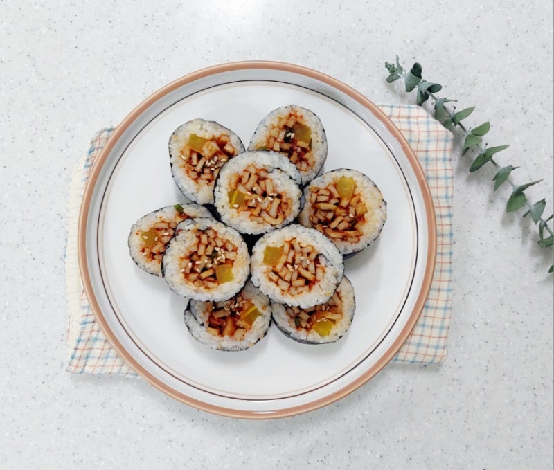매운 어묵김밥 만드는법 매운오뎅김밥 매운어묵볶음 양념 레시피