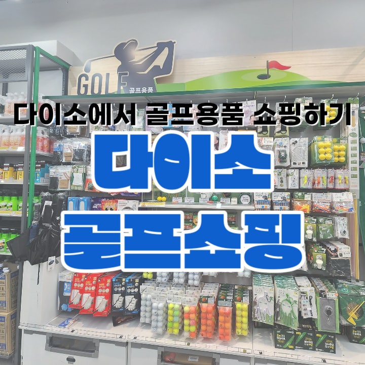  다이소 골프용품 정보 골프코너 쇼핑리스트