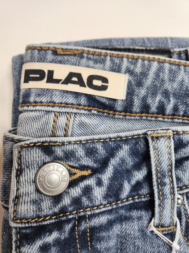 PLAC 플랙진 김나영청바지 블리치 플레어 데님팬츠 M63 미드블루 PJTH5LCM635MI1