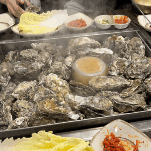  오류동 계절별미 굴찜 굴라면 동네맛집