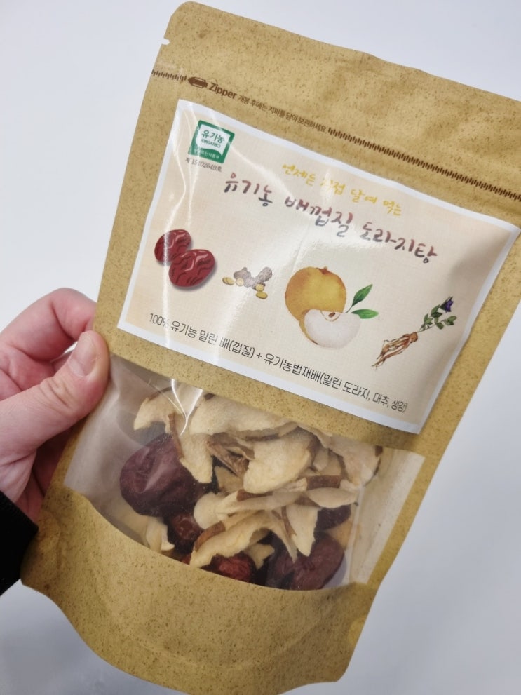  기침에 좋은 배숙, 유기농 배숙 키트로 집에서 간편하게 만들기!!