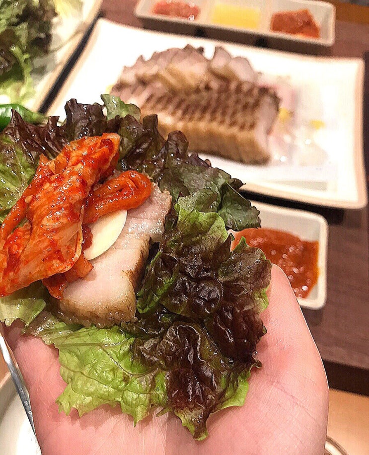  신불당 반주 맛집, 금배추 보쌈과 칼국수