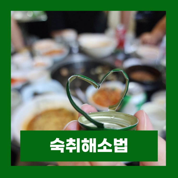  술병 났을때 두통 울렁거림 숙취 해소법 숙취해소음식 TOP3
