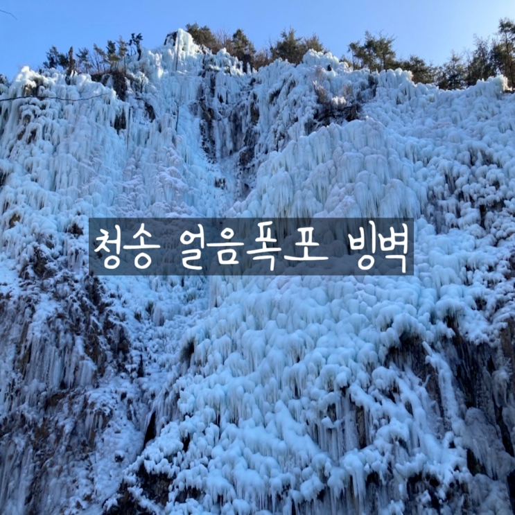 겨울 여행지 청송 아이스클라이밍 경기장 얼음폭포 빙벽