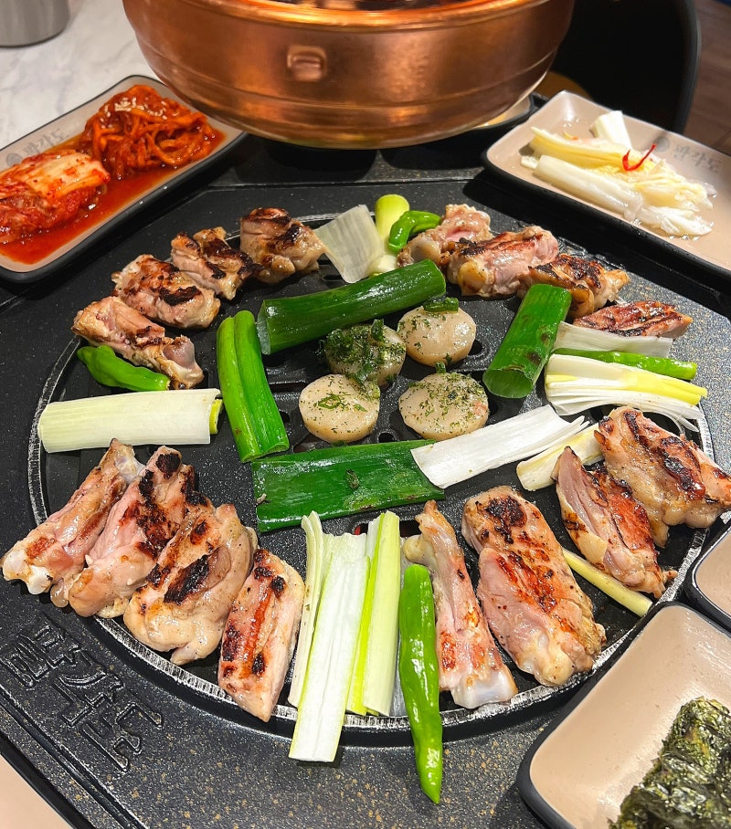 구디 팔각도 닭갈비 주차 메뉴 추천 깔깔거리 맛집 : 네이버 블로그