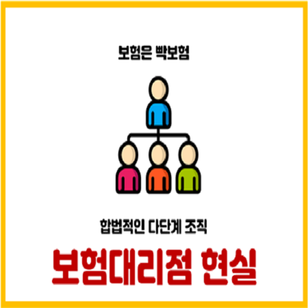  합법적인 다단계 조직인 보험대리점의 현실