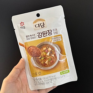 [다담 강된장 찌개양념]으로 간단하게 된장찌개 끓이기!