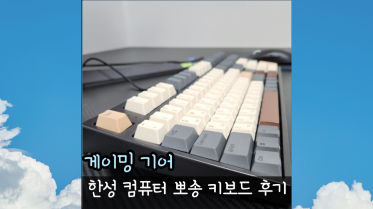  사무용 키보드 추천, 한성 GK787SE Officemaster 뽀송 저소음 윤활 기계식키보드 리뷰