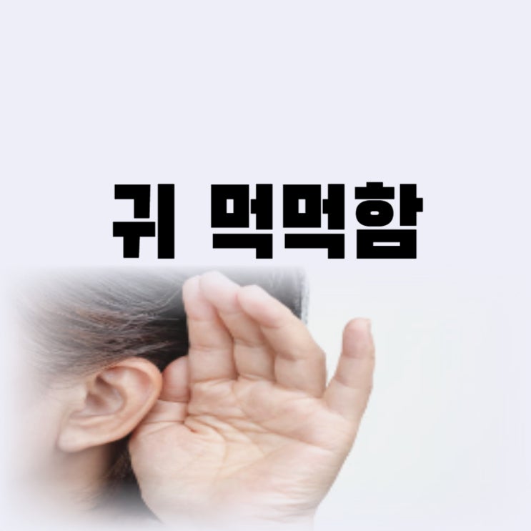  갑자기 한쪽 귀 먹먹함 이유 이명 돌발성 난청 메니에르병 때문이라면