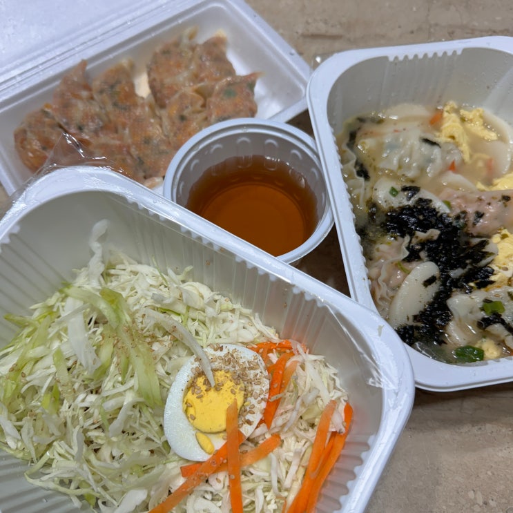  청주 강서동 맛집 정담손만두국수 내돈내산 포장후기