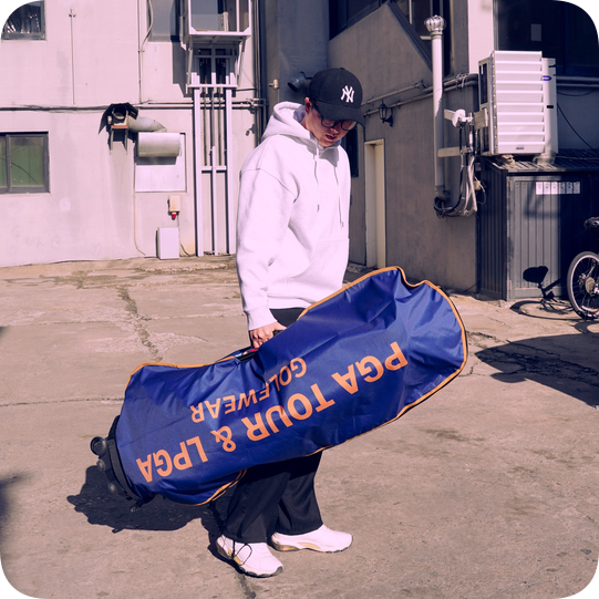 골프여행 필수품 항공커버 - PGATOUR & LPGA 골프웨어 사은품 제작