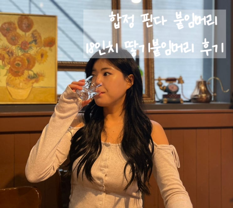  [마포 합정 붙임머리] 숱없는 단발 핀다붙임머리에서 긴생머리 붙인 일주일차 후기 (장단점,관리팁)