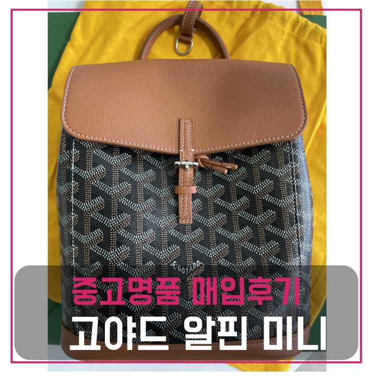  고야드 알핀 미니 백팩 팔기