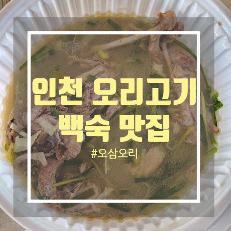 인천 오리고기 & 백숙 맛집 오삼오리