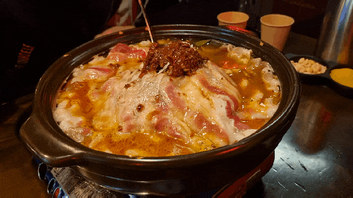  동탄역 술집 용용선생에서  화산마라전골 먹은 후기