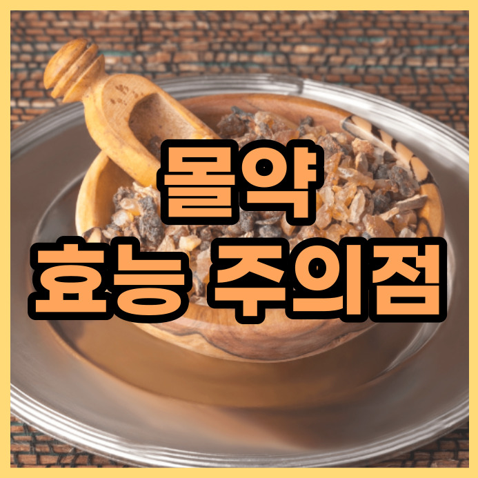  동방박사의 선물이죠. 몰약의 효능