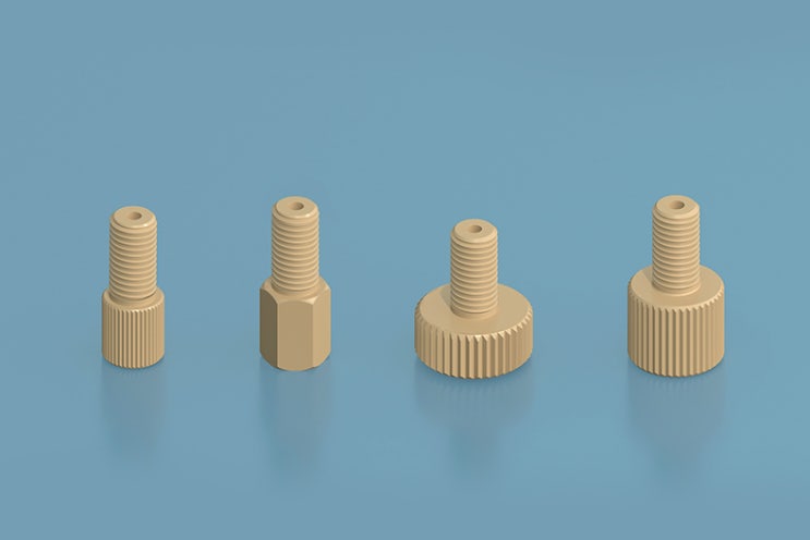  [Fitting] PEEK Hand Tighten Flangeless Fitting-Two-piece Set  UNF 나사탭 아답터 피팅 PEEK 재질 10-32UNF Thread
