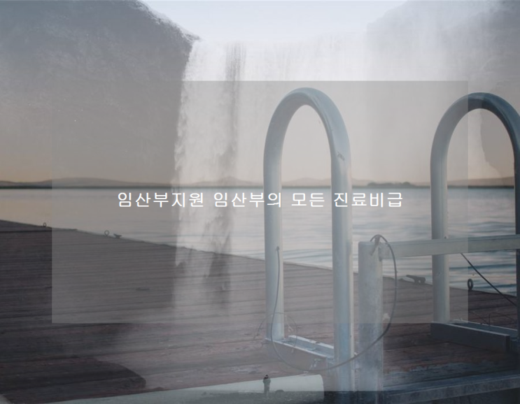 <b>임산부지원</b> <b>임산부</b>의 <b>모든</b> 진료비급